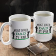 Most Love Dad By Par Golf Ceramic Mug