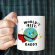 World's best daddy mug / Super hero dad gift