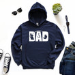 Fisherman Dad Hoodie, Lucky Fishing Father Hoodie, Fishing Family Party Hoodie