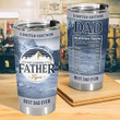 Dad Bod Light Beer Tumbler Stainless Steel- It's Not A Dad Bod It's A Father Figure