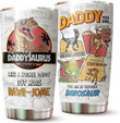 Daddysaurus Tumbler For Dad Best Dad Ever Gifts