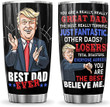 Funny Dad Gifts from Daughter, Son Best Dad Ever Insulated Travel Coffee Mug