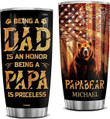 Personalized Father's Day Gifts for Dad America Flag Tumbler I'm Not A Regular Dad