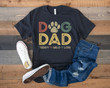 Dog Dad Shirt with Dog Names, Personalized Gift for Dog Dad