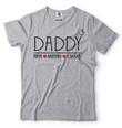 Customizable Father's Day T-shirt DADDY Custom Kids Name Shirt Mens T-shirt