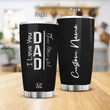 Personalized Dad - Little Girl Tumblers Stainless Steel