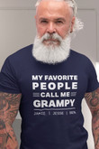 Fathers Day Gift for Grampy Father's Day Shirt for Grandpa Custom tshirt from Grandchildren Gifts