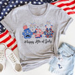 Happy 4th Of July Dog Lover Shirt, Leopard Dog Paw Shirt, American Dog Mom Shirt, Patriotic Shirt