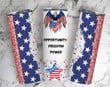 4th of July Tumbler Opportunity, Freedom, Power, Independence Day Tumbler American Flag Tumbler