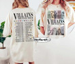 Two-sided Vintage Disney Villains Evil Tour Shirt, Disney Villains Characters Concert Music Shirt, Disney Villains Shirt, Villains Squad