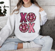 XOXO Faux Sequin Sweatshirt, Disco Ball Valentine Sweatshirt