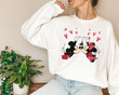 Disney Valentine Day Sweatshirt, Mickey Minnie Valentine Hoodie