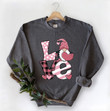 Valentine Gnome Shirt, Love Gnome Shirt, Valentines Day Shirt, Valentine's Shirt, Couple Shirt, Gifts for Her, Leopard Love Shirt, Gnomie