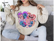 Happy Valentine's Day XOXO Stitch & Angel Sweatshirt
