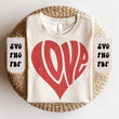 Retro Love Heart, Love Retro Love Heart Shirt