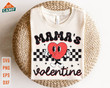 Mama's Valentine Svg, Groovy Valentine Shirt