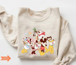 Vintage Mickey and Friends Valentine Sweatshirt, Disney Valentine Sweatshirt