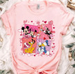 Retro 90s Disney Mickey and Friends Valentine's Shirt