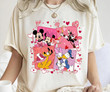 Retro 90s Disney Mickey and Friends Valentine's Shirt
