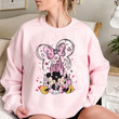 Mickey and Minnie In Love Sweatshirt, Disney Valentine Sweatshirt, Watercolor Castle Sweatshirt