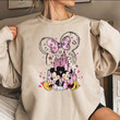Mickey and Minnie In Love Sweatshirt, Disney Valentine Sweatshirt, Watercolor Castle Sweatshirt