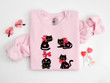 Black Cat Valentine Shirt, Cat Valentines Day, Happy Valentines Day, Cat Mom Valentines Tee