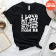 I Love My Hot Girlfriend So Please Stay Away From Me - T-Shirt, Valentines Day Mens Valentines Day For Boyfriend