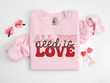 Cute Valentines Day Sweatshirt, Retro Love Sweatshirt, Hearts Sweatshirt, Valentine Sweatshirt