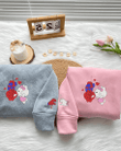 Spider Man and Hello Kitty Embroidered Matching Set Sweatshirt, Hoodie