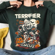 Vintage Horror Movie Terrifier Halloween Comic Sweatshirt, Movie Hell On Shirts Terrifiers 2 Shirt, Scary Clown T-shirt, Halloween Shirt