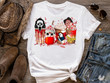 Bloody Halloween Characters Coffee Latte Shirt, Halloween Coffee Sweater, Halloween Gifts for Coffee Lovers, Halloween Latte Shirt