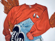 Ghost Sweatshirt, Halloween Sweatshirt, Cat Ghost Sweatshirt, Halloween Crewneck, Cat Halloween Crewneck, embroider Halloween sweatshirt