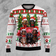 Dachshund Red Truck Ugly Christmas Sweater | For Men &amp; Women | Adult | US1775