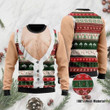 Funny Hairy Chest And Gile Ugly Christmas Sweater | For Men &amp; Women | Adult | US1108
