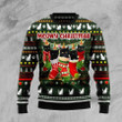 Black Cat Socks Ugly Christmas Sweater | For Men &amp; Women | Adult | US1413