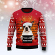 Boston Terrier Too Late To Be Good Ugly Christmas Sweater | For Men &amp; Women | Adult | US1508