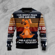 Peace Love And Dog Ugly Christmas Sweater | For Men &amp; Women | Adult | US1500