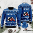 Jesus Has Your Back Ugly Christmas Sweater | For Men &amp; Women | Adult | US1865