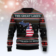 Michigan Smitten With The Mitten Ugly Christmas Sweater | For Men &amp; Women | Adult | US1496