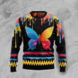 Butterfly Colorful Ugly Christmas Sweater | For Men &amp; Women | Adult | US1411