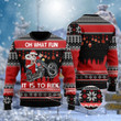 Santa Biker Oh What Fun It Is To Ride Ugly Sweater