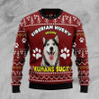 Siberian Husky Because Humans Suck Ugly Christmas Sweater | For Men &amp; Women | Adult | US1780