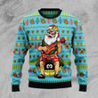 Hawaiian Christmas Santa Claus Ugly Christmas Sweater | For Men &amp; Women | Adult | US1467