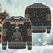 Christmas Vibes Skeleton Santa Ugly Sweater