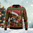 Santa Hat Cow Xmas Ugly Sweater