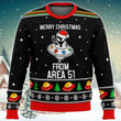 Snowflakes Merry Xmas From Area 51 Ugly Sweater