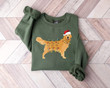 Christmas Golden Retriever Shirt, Happy New Year Dog Tshirt, Christmas Lights Tee, Christmas Dog Tee, Golden Mom Tshirt, Gift for Dog Lover