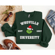 Christmas Whoville University Est 1957 Sweatshirt, Christmas Gift, Xmas Party Shirt, Christmas Family Gift, Christmas Shirt