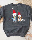 Christmas Bluey and Bingo – Sweatshirt, T-Shirt