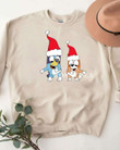 Christmas Bluey and Bingo – Sweatshirt, T-Shirt